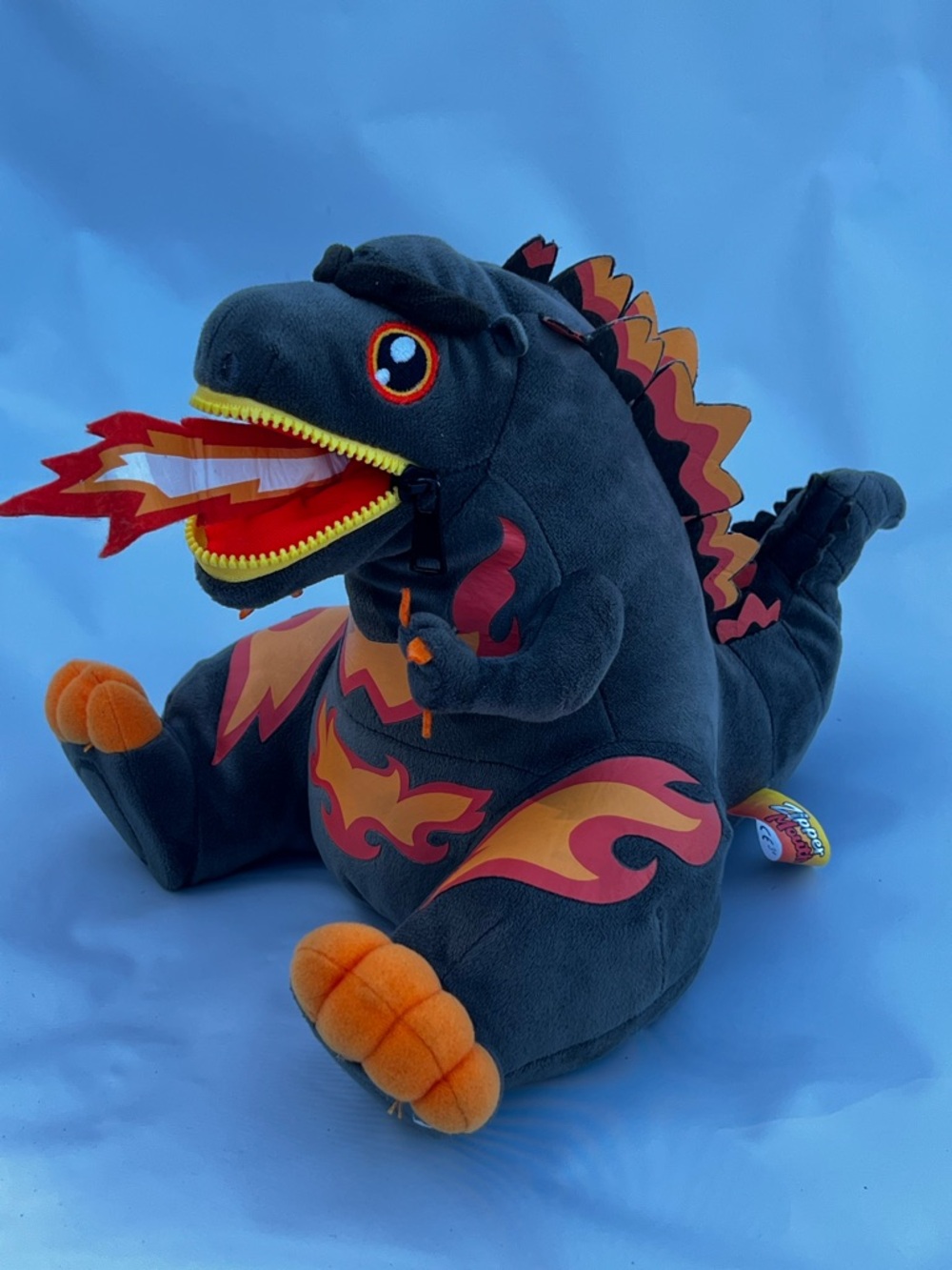 Godzilla Burning Breath Exclusive Zippermouth 9" Plush King of Monsters Pre Ownd